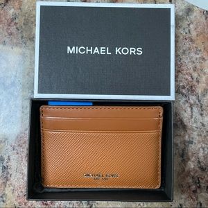 Michael Kors Tan Leather Card Case
